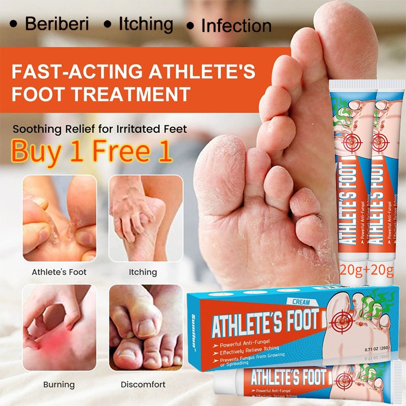 Antifungal Athlete's Foot Treatment Cream Relieves Itching Eliminates ...