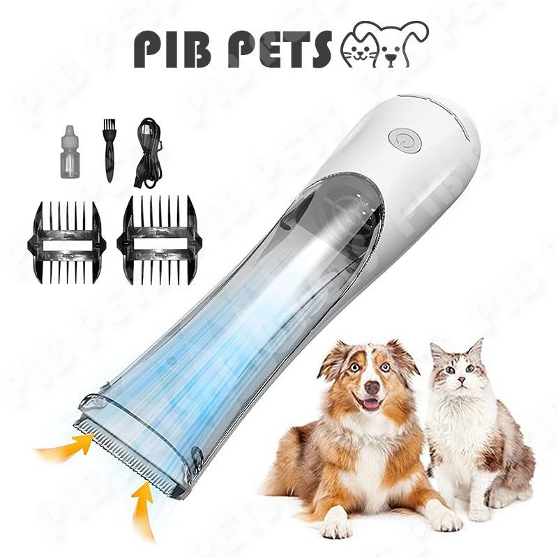 2 IN 1 Vacuum Cleaner Cat Dog Razor Grooming Electric Dog Hair Trimmer ...