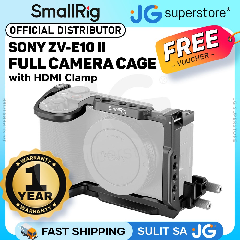 SmallRig Camera Cage Kit for Sony ZV-E10 II / ZVE10 II with HDMI Cable ...