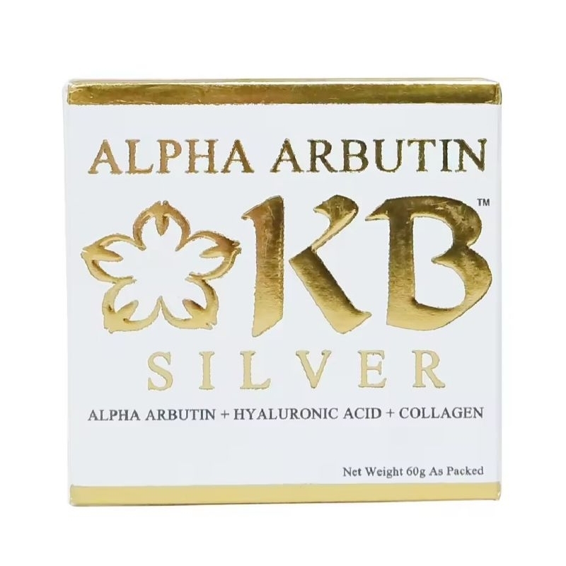 KB Silver Whitening Soap 60g ALPHA ARBUTIN + HYALURONIC ACID + COLLAGEN ...