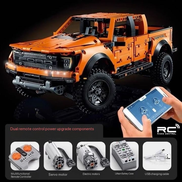 Compatible Technic Set Ford F-150 Raptor Building Blocks Car Toys Power ...