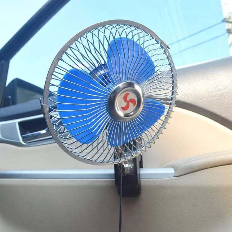 12V/24V Car Fan Clip-On Cooling Car Fan Mini Vehicle Window Dashboard ...