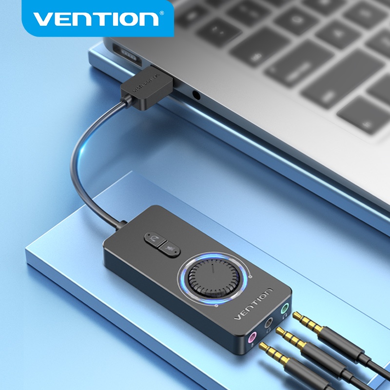 Vention CDY USB 2.0 External Stereo Sound Adapter with Volume Control ...