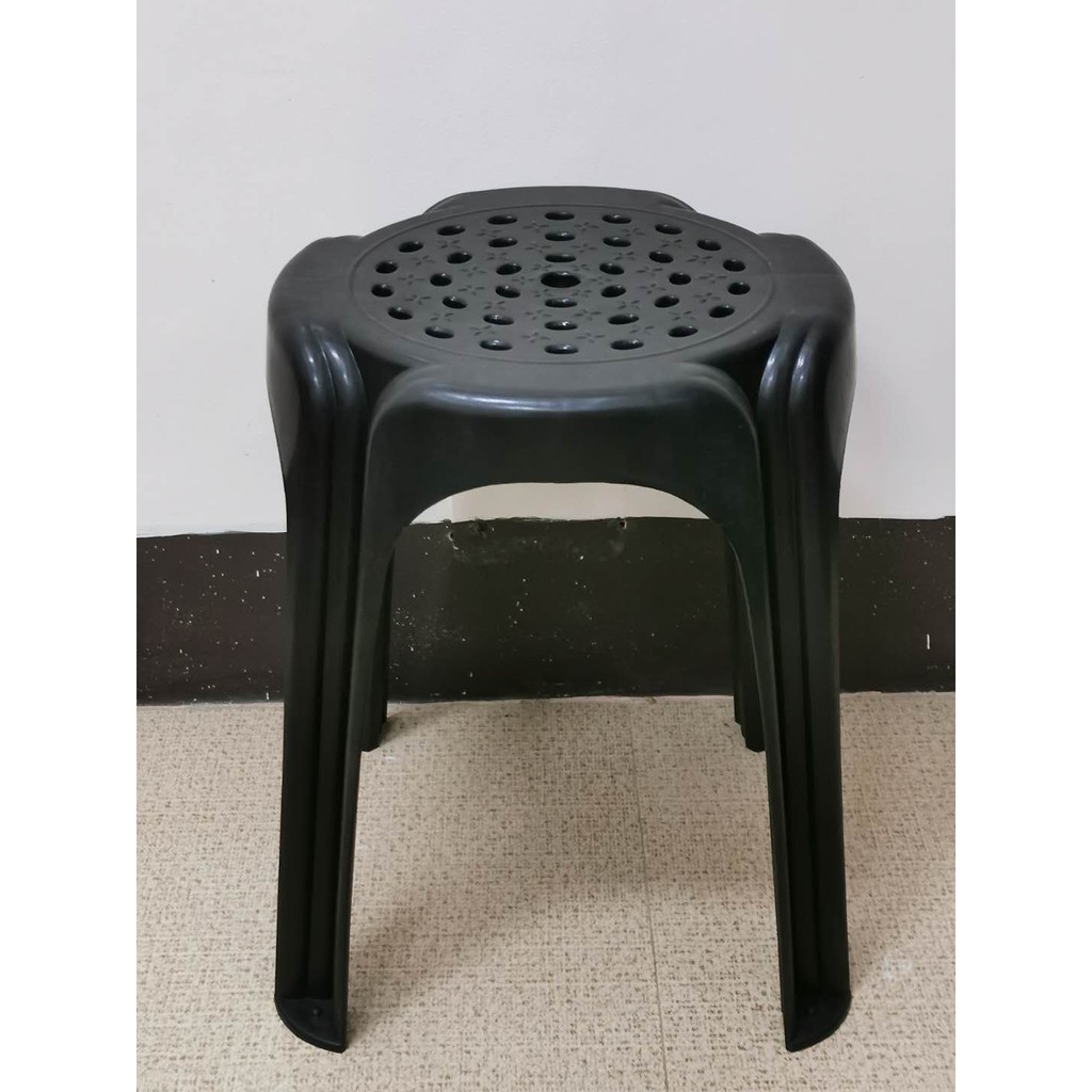 ROUND PLASTIC STOOL CHAIR [566] | Shopee Philippines