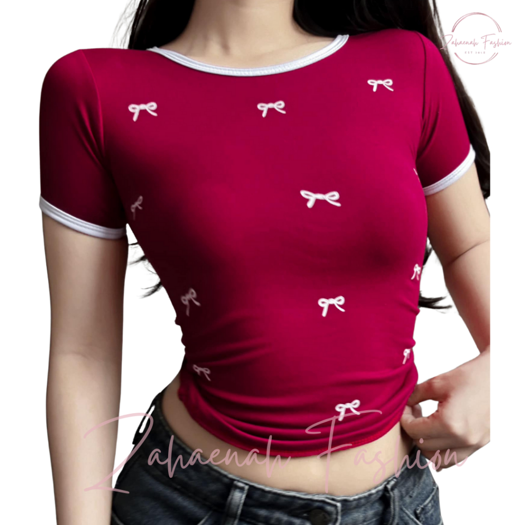 zf | RIBBON BASIC Top - trendy tops - Silk screen print - Cotton Fabric ...