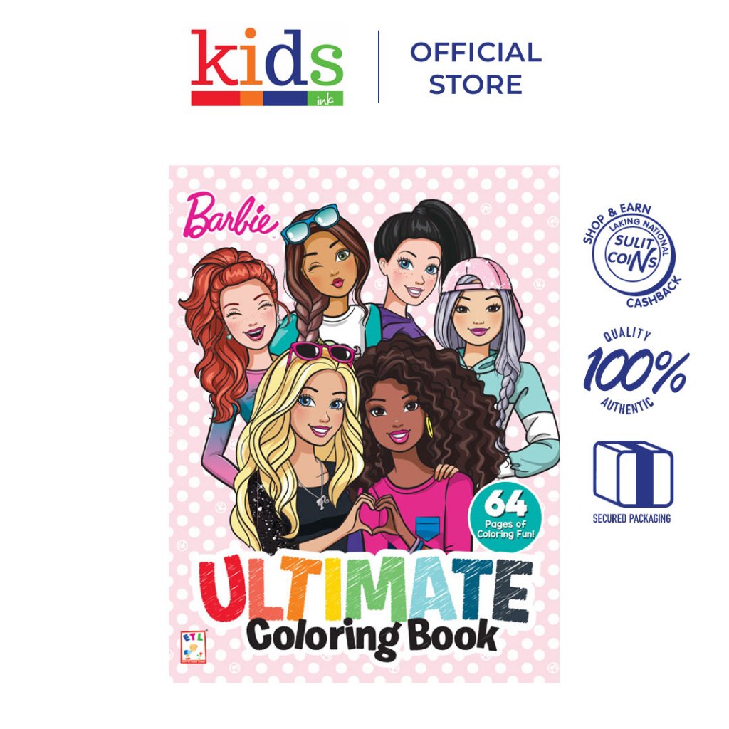 Barbie - Ultimate Coloring Book - Kids Ink | Shopee Philippines