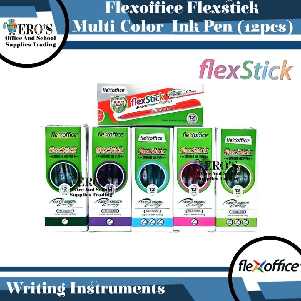 Flexstick Multi-color Ink Pen By 12pcs /Box | Shopee Philippines