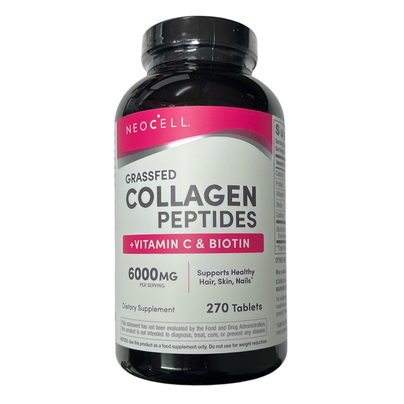 Neocell, Super Collagen Tablets + Vitamin C & Biotin, 270 Tablets ...