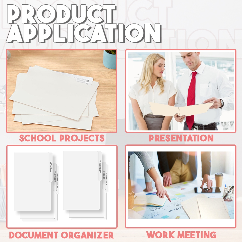File Folder White 14PTS Short & Long Size (100pcs/Ream) | Shopee ...