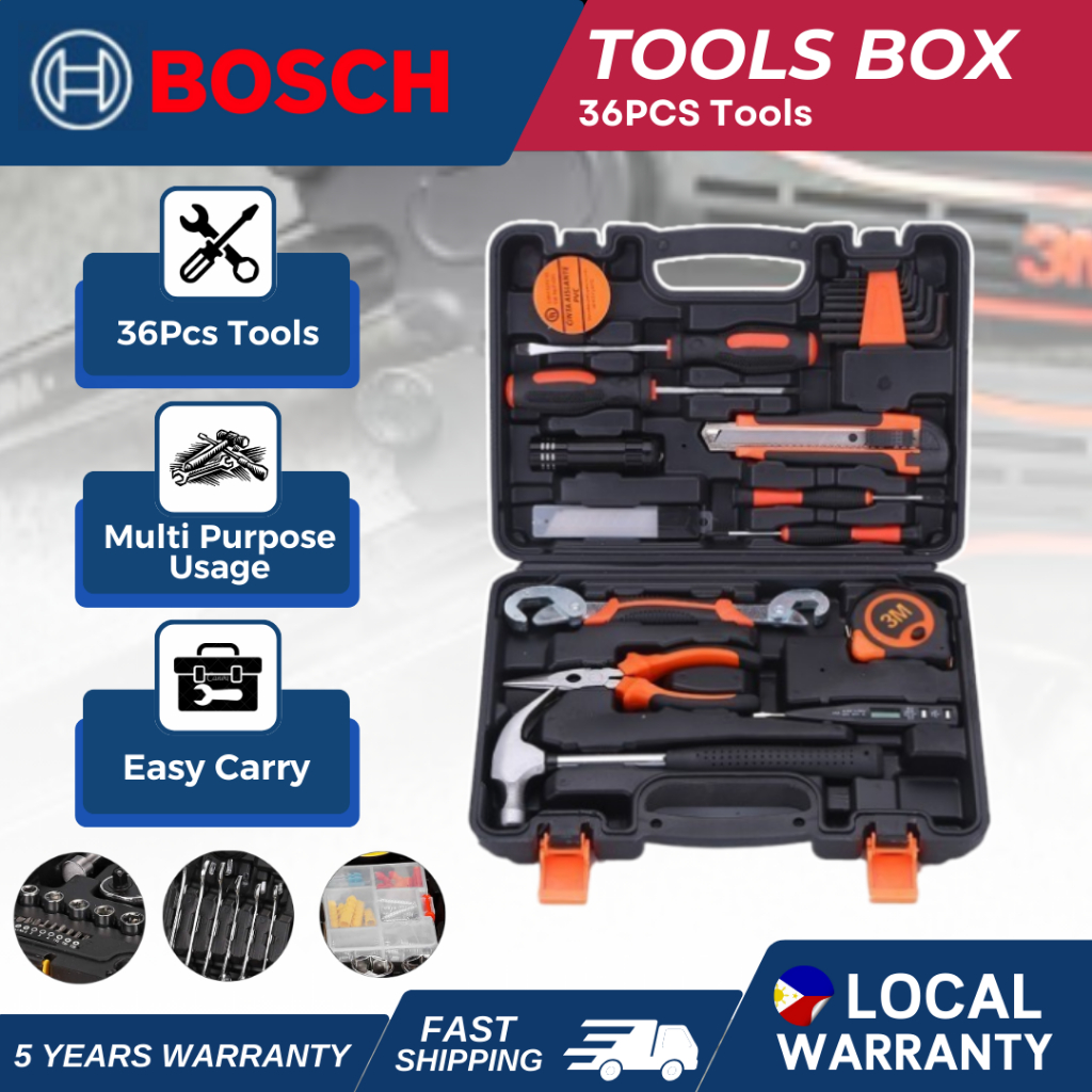 Hand Tool Kit 36 Pcs Tool Set General Household Hand Tool Kit Home ...