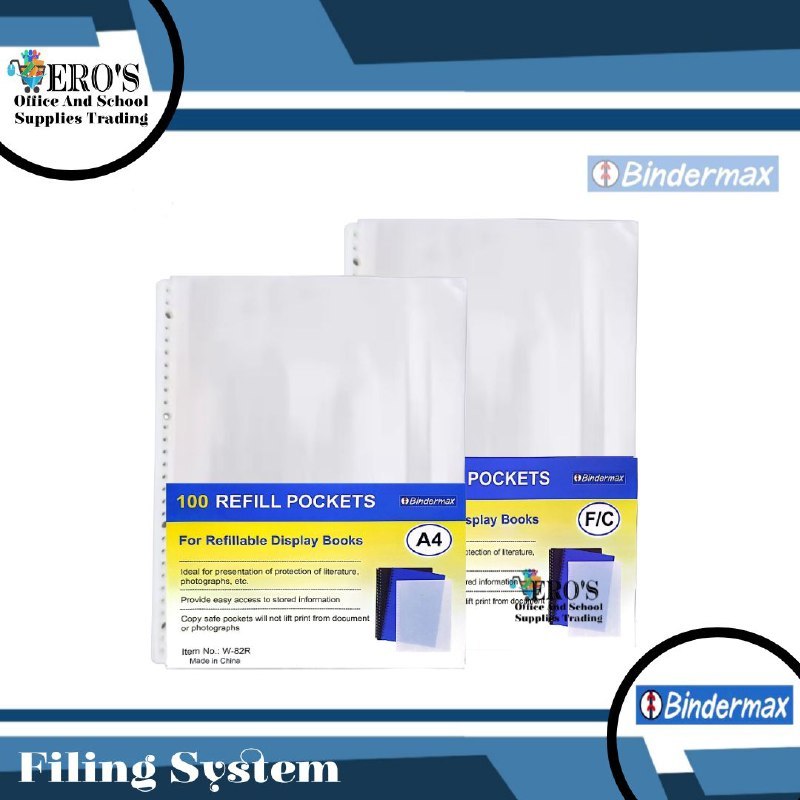 Bindermax Clearbook Refill Pockets By 100pcs | Shopee Philippines