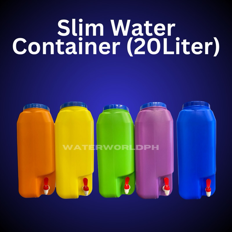 1pc Slim Water Jug Container Pull-up Faucet 20L (5gallon) | Shopee ...