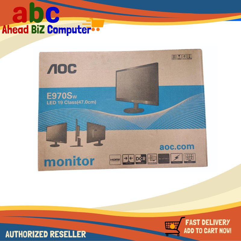 AOC E970Sw LED 19 Class(47.0cm) 18.5” Monitor, VGA | Shopee Philippines