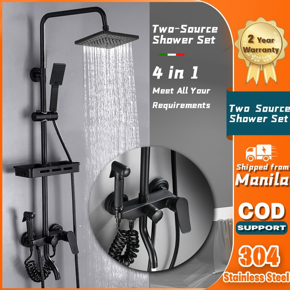 SUS304 Stainless Steel Bathroom Hot and Cold 4 in 1 Brass Body Shower ...