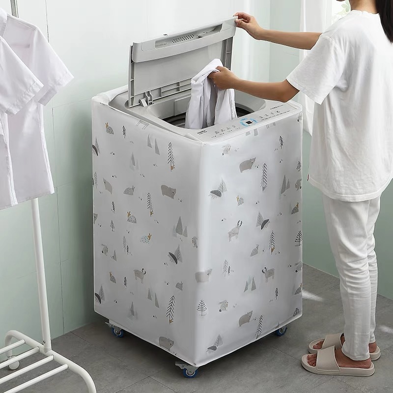 ZH245 Waterproof Washing Machine Cover Protective Case Dust Cover Top ...