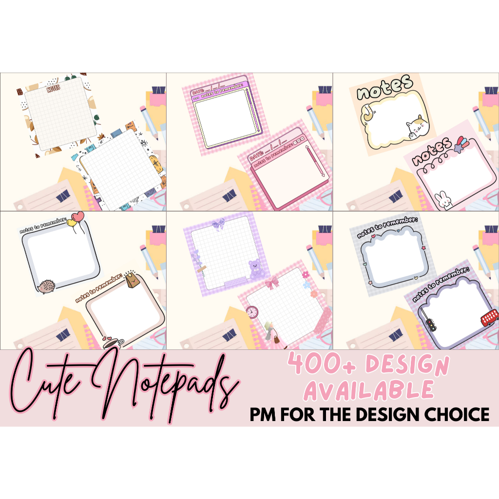 CUTE NOTEPAD - PERSONALIZED | CUSTOMIZED | Shopee Philippines