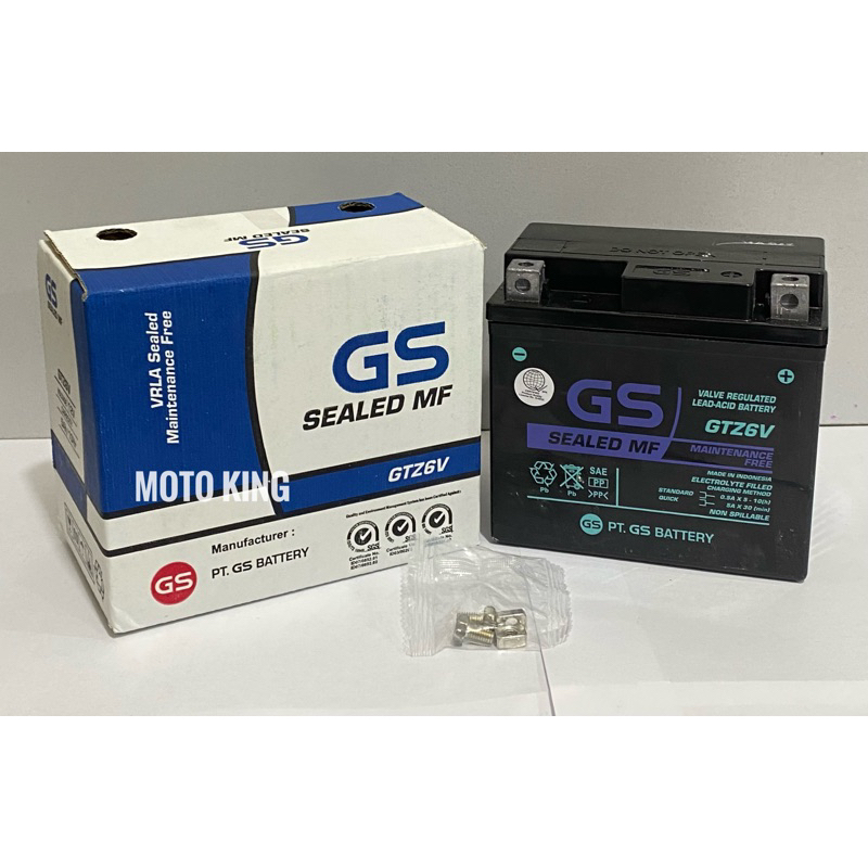 GS BATTERY GTZ6V FOR HONDA CLICK/PCX/ADV/RAIDER150/150FI/AEROX V2 ...