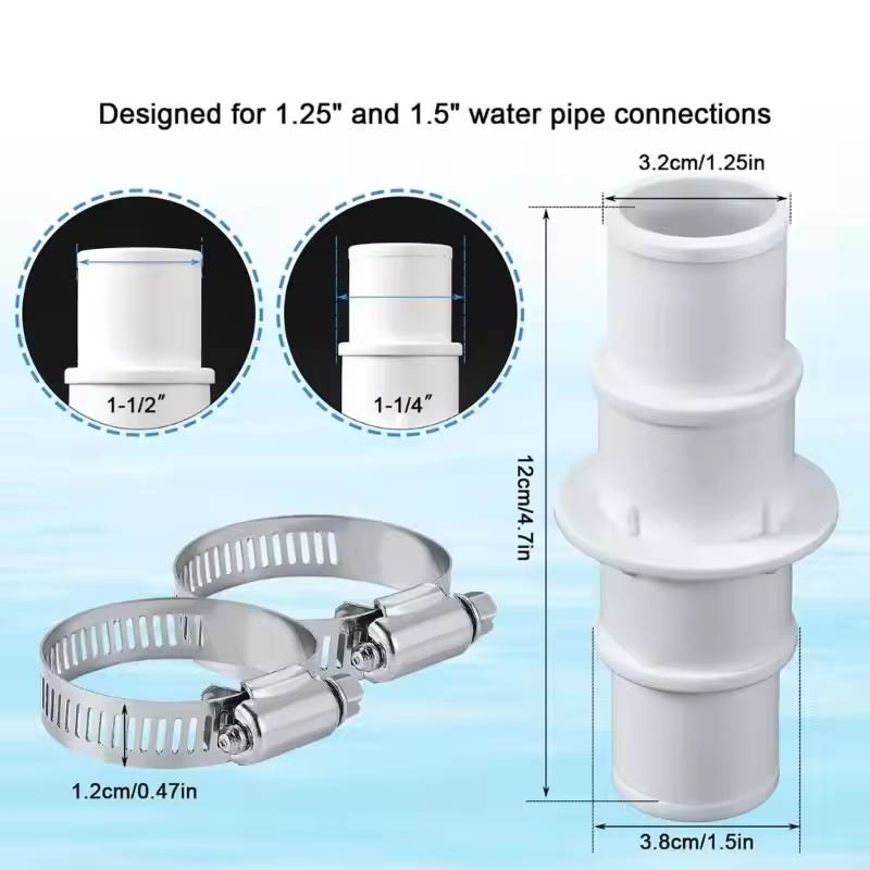 Swimming Pool Hose Connector Coupling PV Hose Adapter for Swimming Pool ...