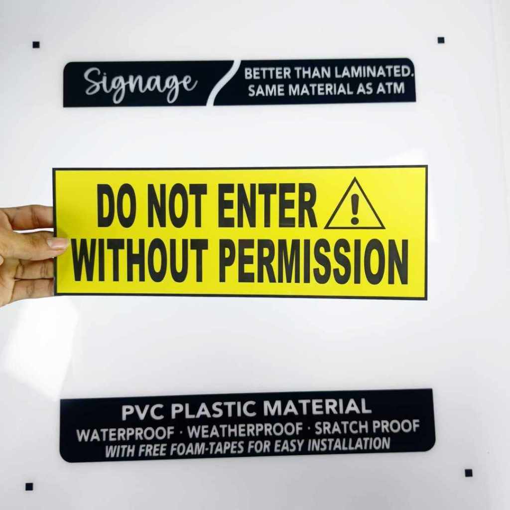 Signage Do Not Enter