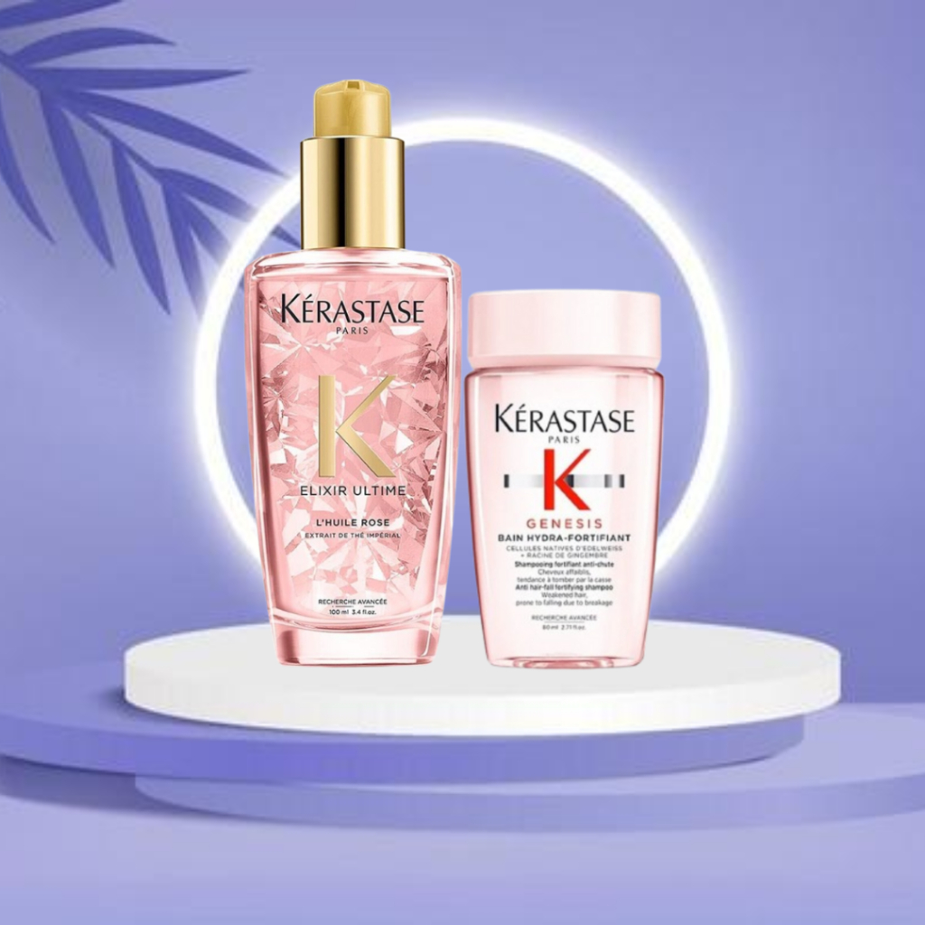Kerastase Elixir Ultime Rose Hair Oil and Mini Shampoo | Shopee Philippines