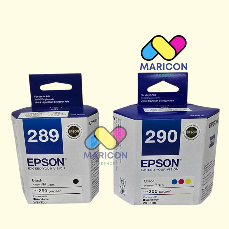 Genuine ink 289 black or 290 colored | Shopee Philippines
