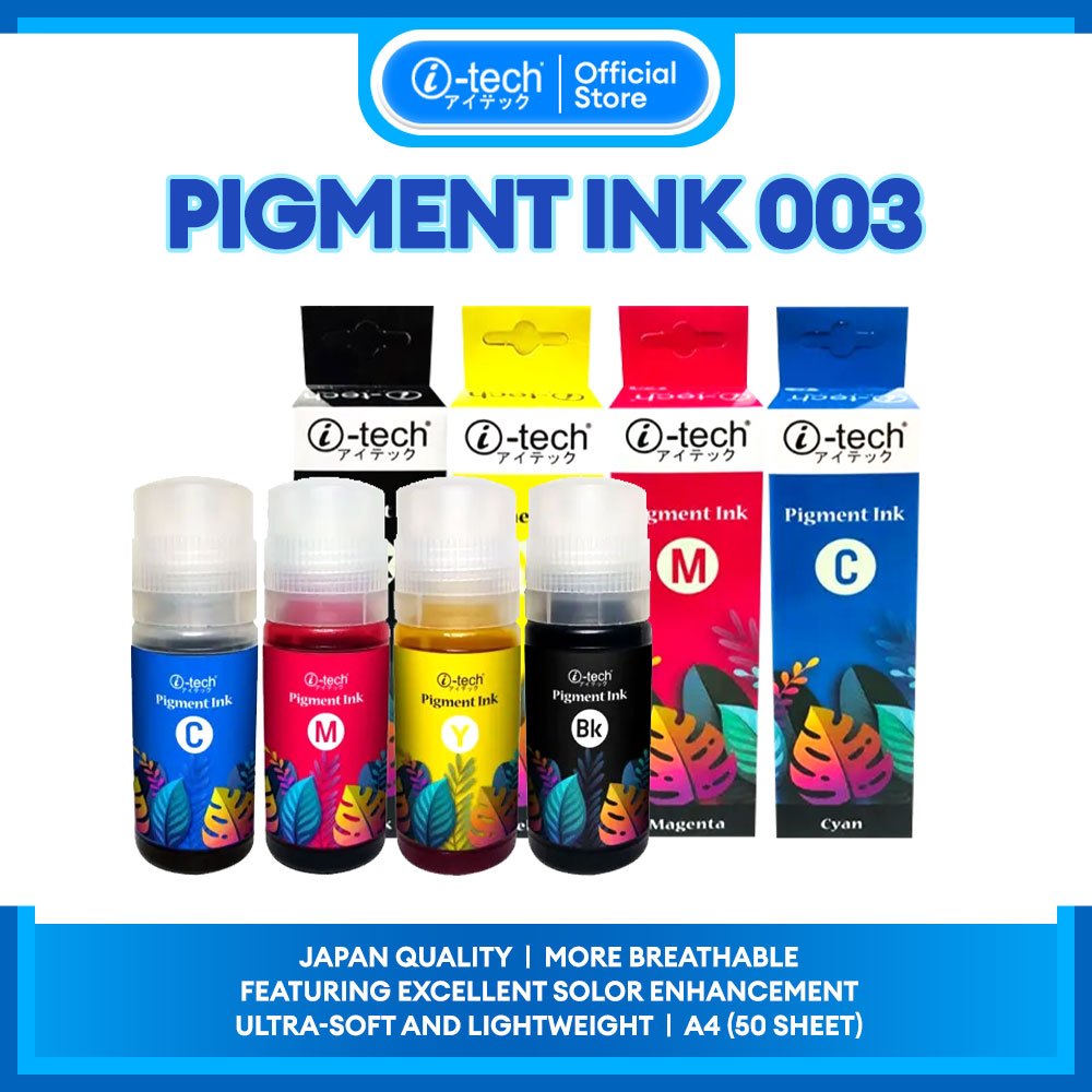 i-tech 003 Epson Pigment Ink Refill Ink for Printers with High-Quality ...