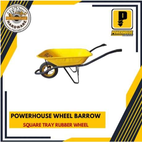 POWERHOUSE Wheel Barrow Square Tray Rubber Wheel | Shopee Philippines
