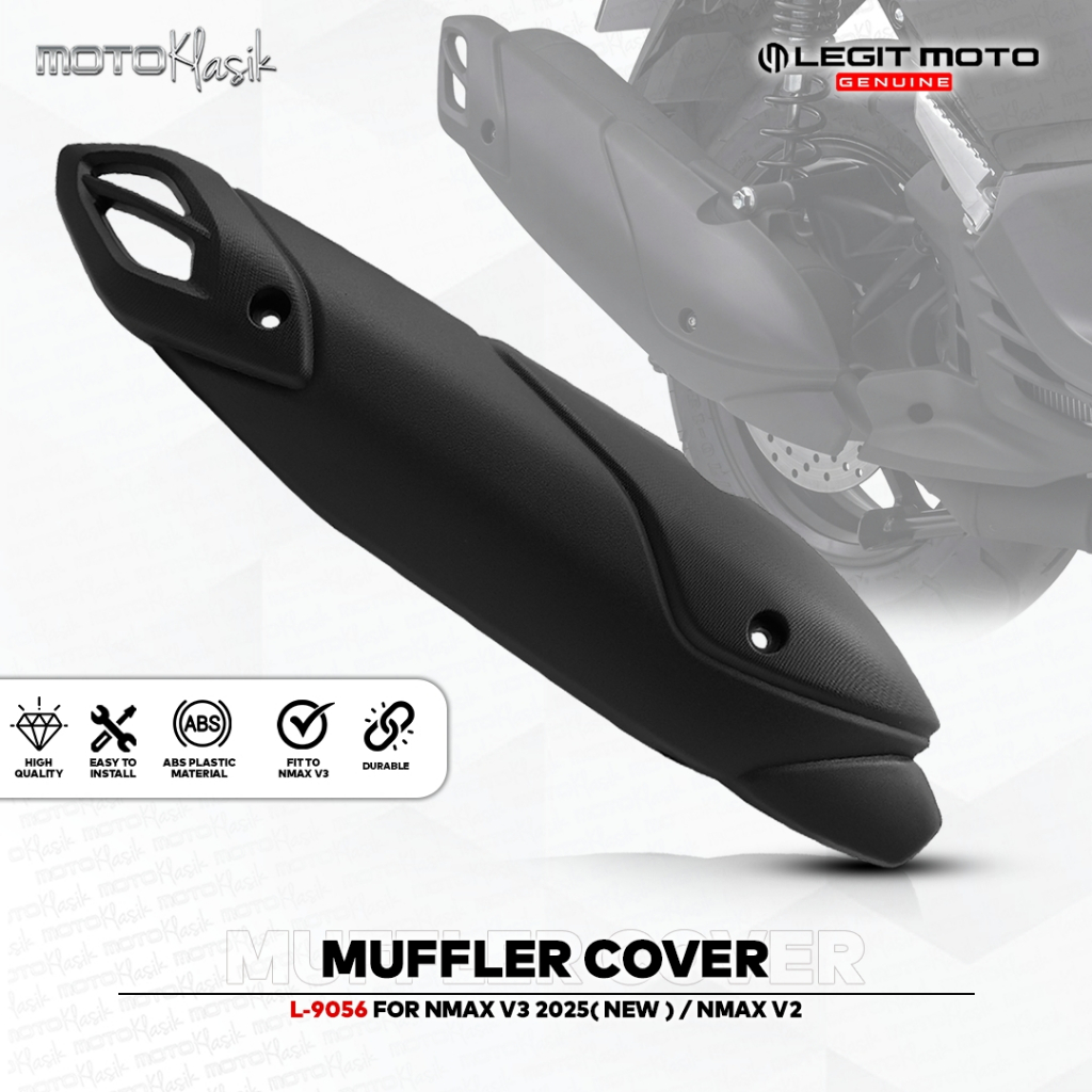 LEGITMOTO NMAX V2 / 2.1 / NMAX V3 TURBO TECHMAX MUFFLER COVER L-9056 ...