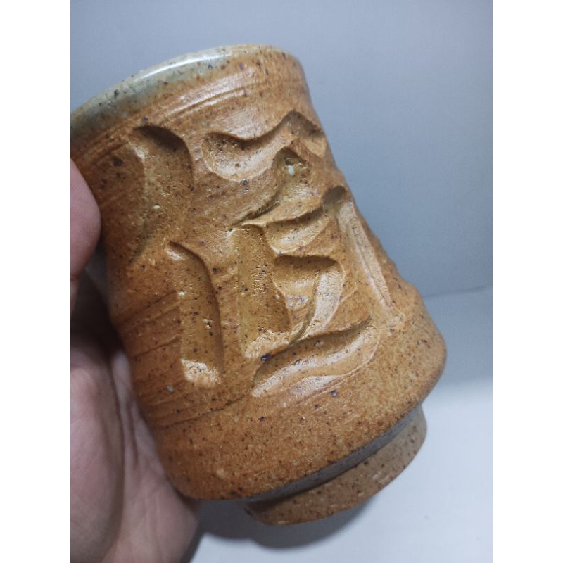 thick stoneware brown cup | Shopee Philippines