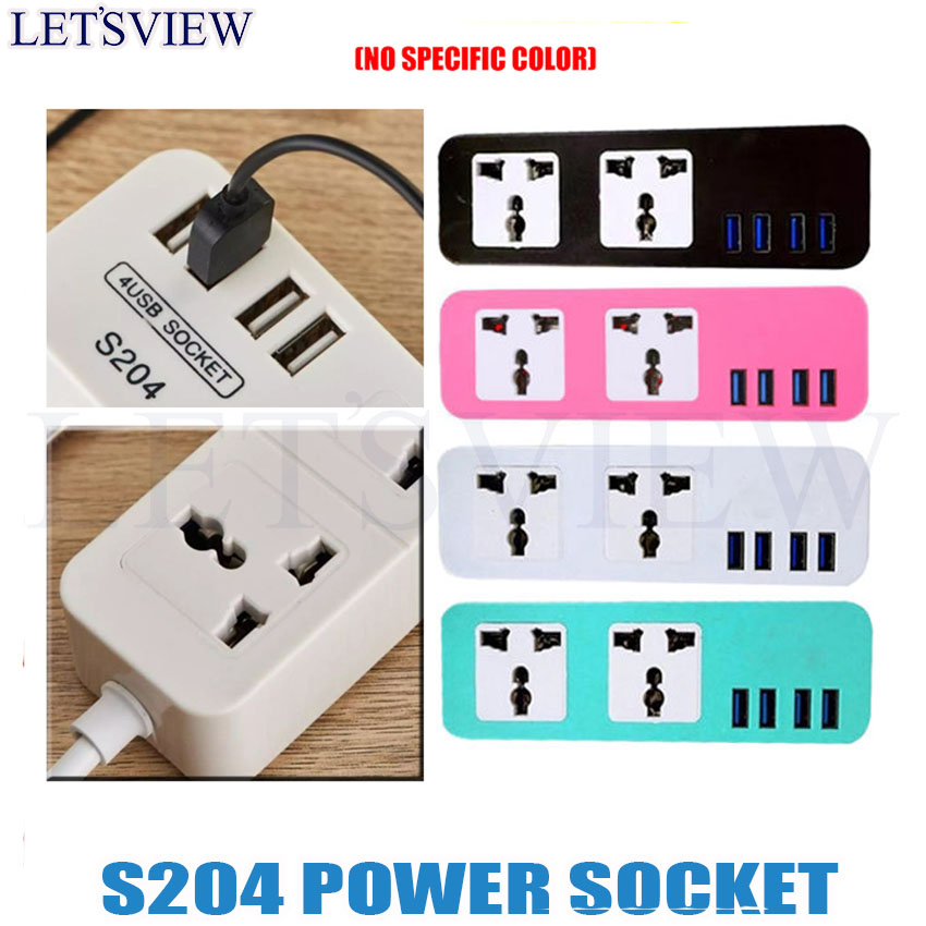 (Variation) Letsview Universal Power Extension USB Socket Charging ...