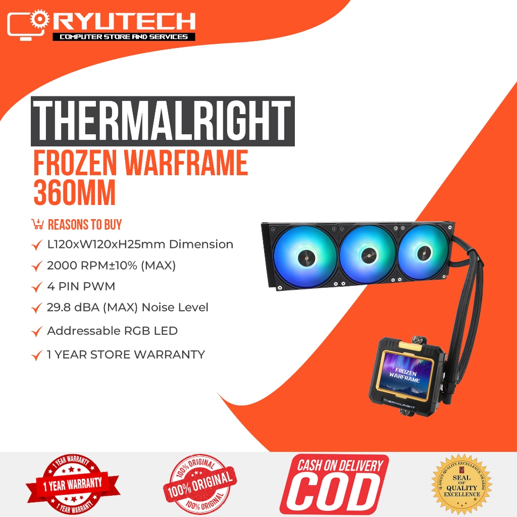 THERMALRIGHT FROZEN WARFRAME 360MM - Addressable RGB LED | Shopee ...