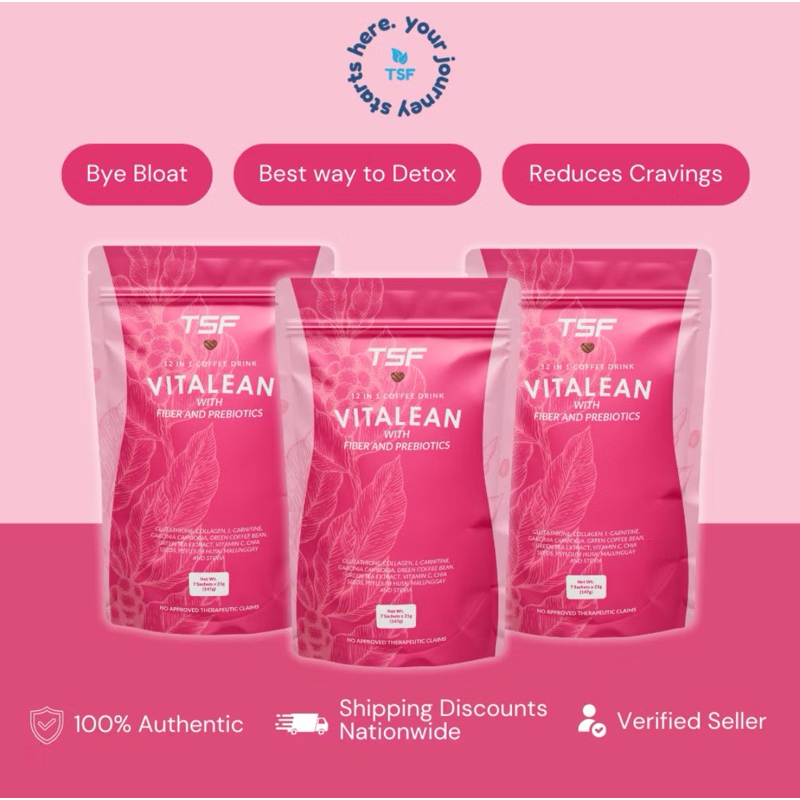 THE SLIM FIRM VITALEAN COFFEE ( 3 pouches 21 sachets) | Shopee Philippines