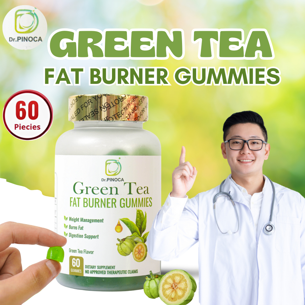 Dr Pinoca Green Tea Fat Burner Gummies Weight Management Burn Fat ...