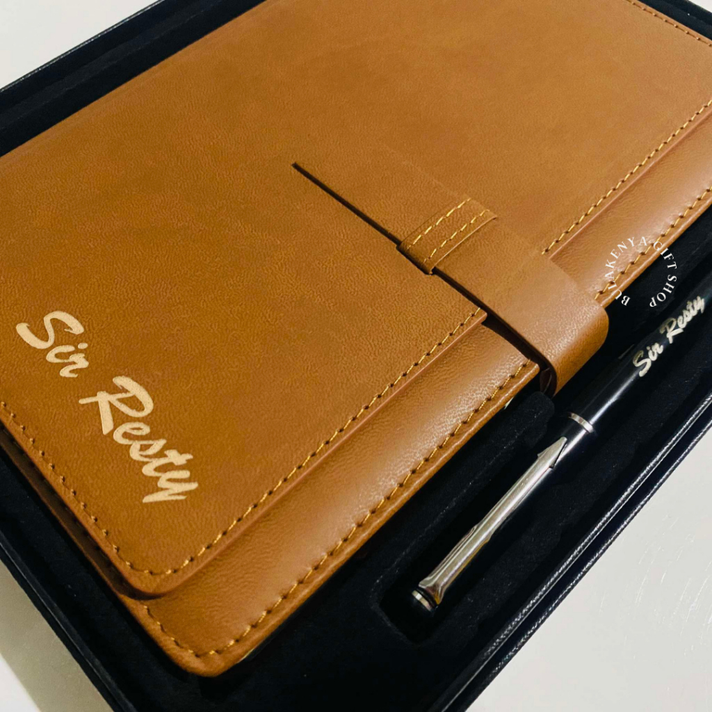 Personalized Laser Engraved Undated Planner / Leather Notebook with ...