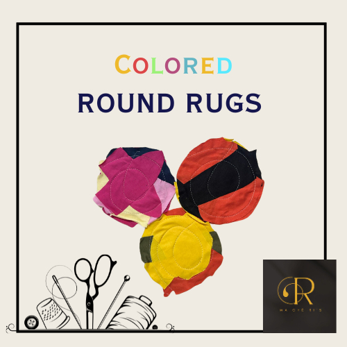 Colored Round Rugs, White Round Rugs 