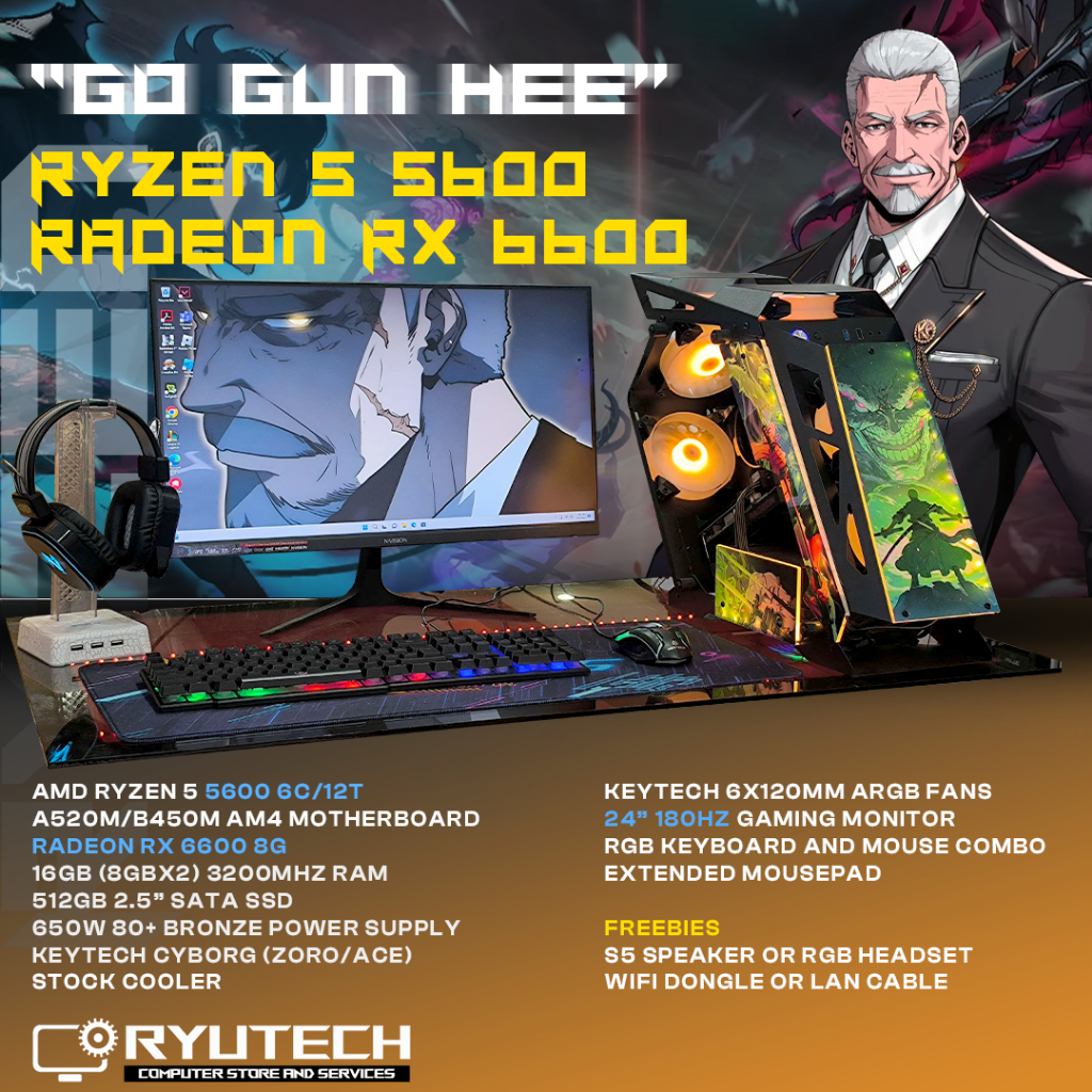 RYZEN 5 5600 - RADEON RX 6600 FULL PC PACKAGE | Shopee Philippines