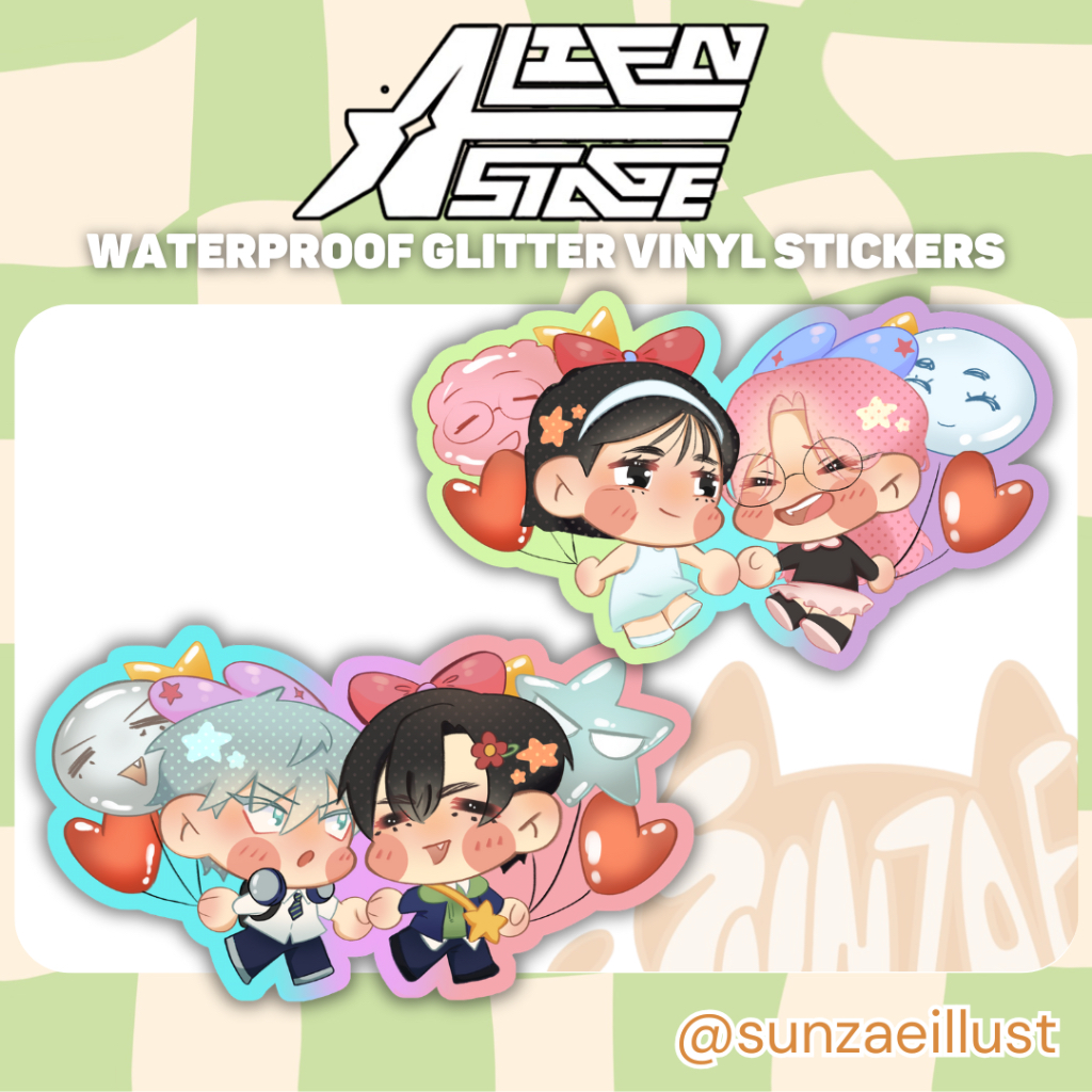 ALIEN STAGE MIZISUA IVANTILL WATERPROOF VINLY STICKERS | Shopee Philippines