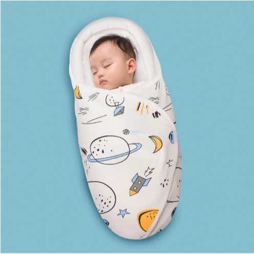 Baby Swaddle Baby Wrapper Sleeping Bag with Cap Breathable Super Soft ...