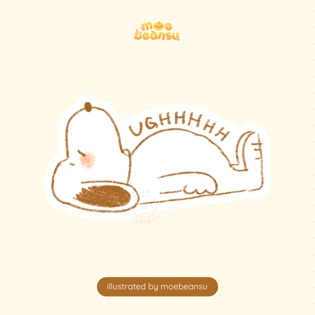Snoopy Ughhh Waterproof Vinyl Sticker | moebeansu | Shopee Philippines