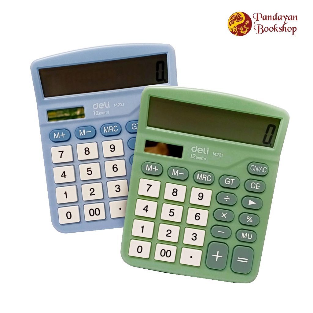 Deli Desktop Calculator M221 12 Digits | Shopee Philippines
