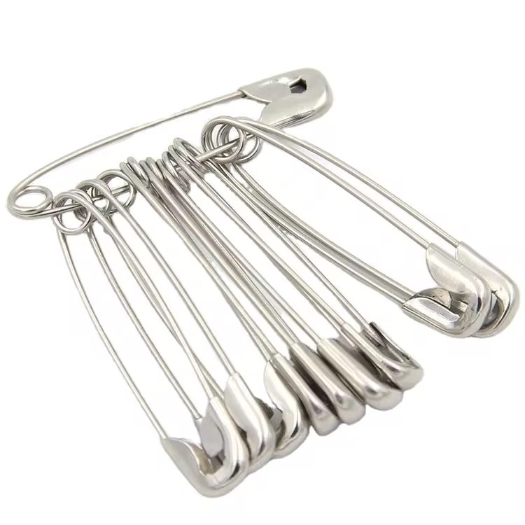 12pcs silver metal safety pins clothing sewing acccessories | Shopee ...