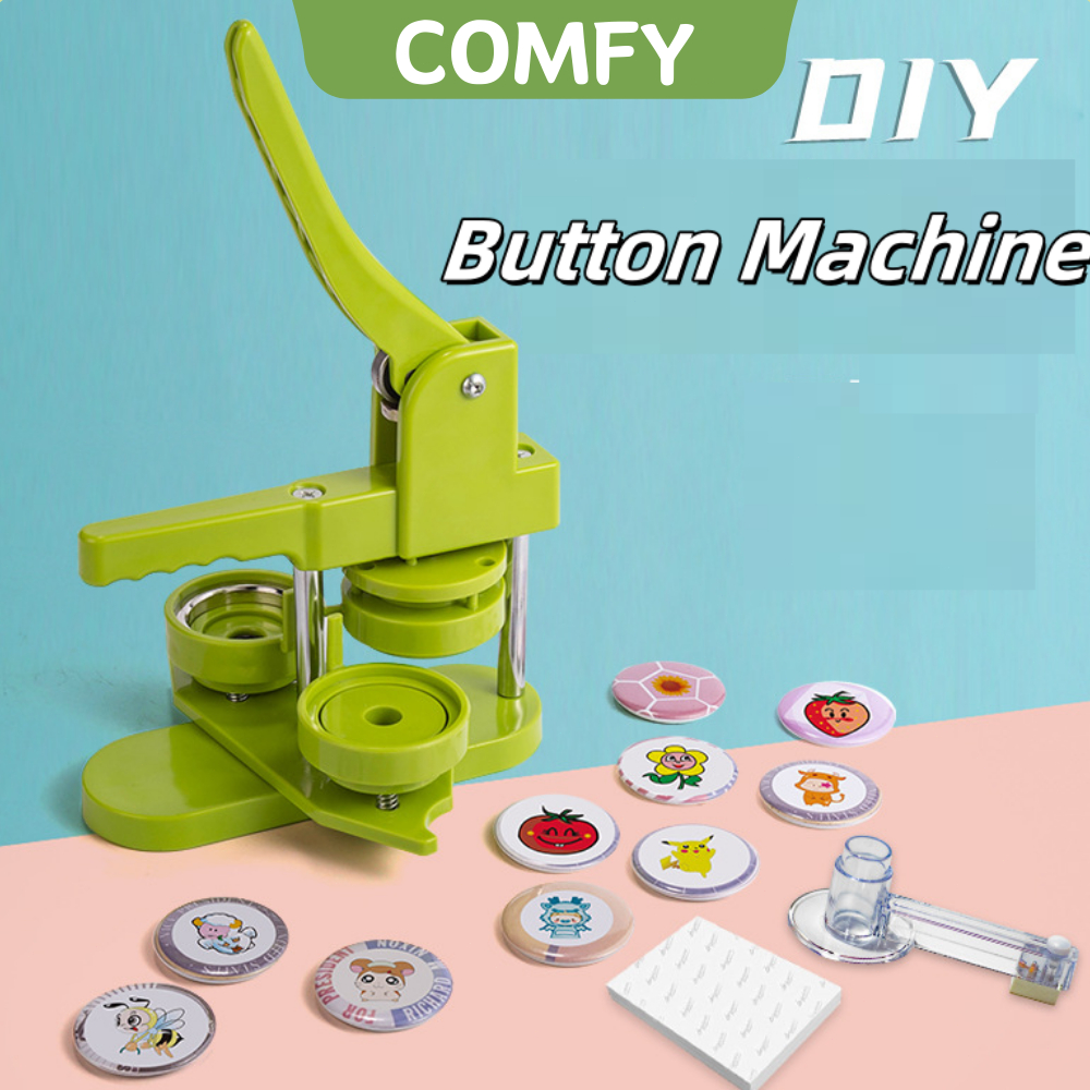 Button Pin Machine 58mm Portable Manual DiyPin Multifunction Button ...