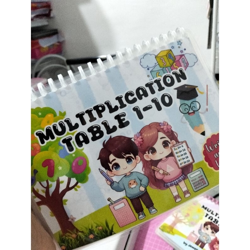 Multiplication table Write and Wipe Laminated with Free marker | Shopee ...