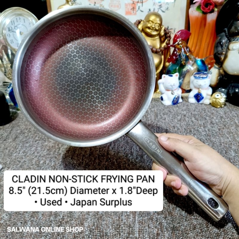 CLADIN NON-STICK FRYING PAN / SKILLET (USED) • JAPAN SURPLUS • COOKWARE ...
