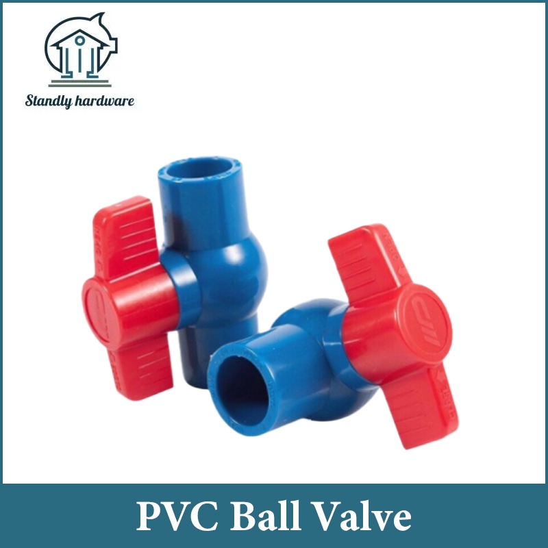 PVC Ball Valve Without Thread 1/2