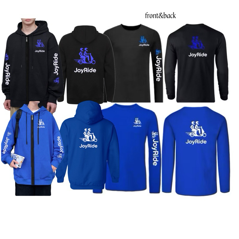 Joyride Longsleeves Drifit Shirt LS & Hoodiejacket(Front&backprint)with ...