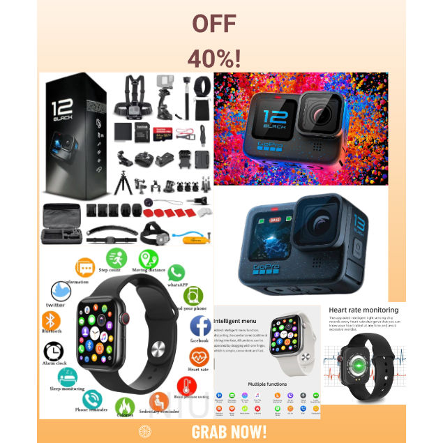 Xiaomi Redmi Watch 5 Active & GoPro HERO12 Black - Waterproof Action ...