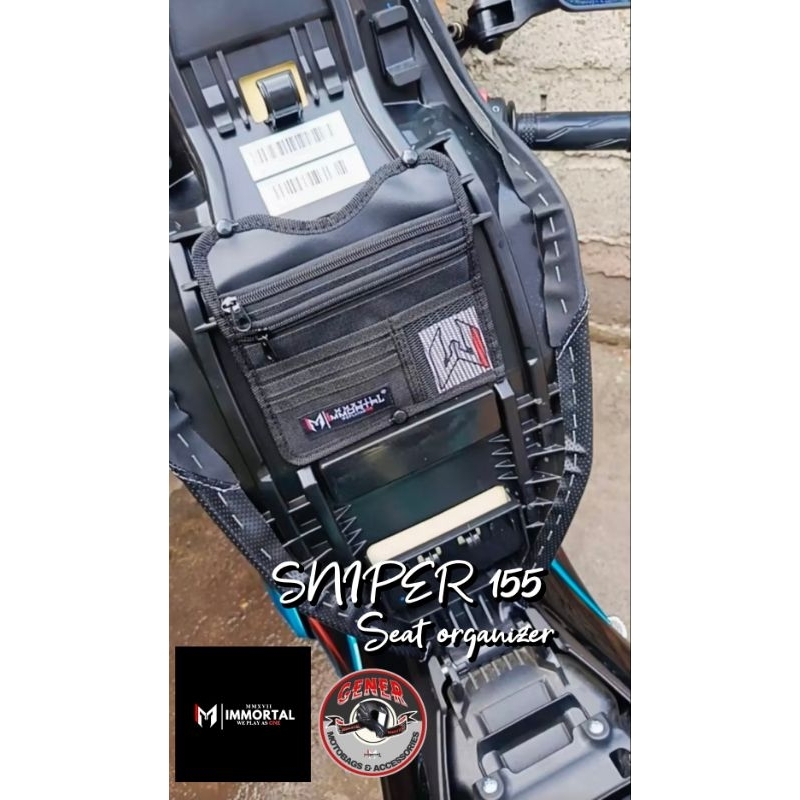SNIPER 155 SEAT ORGANIZER immortal. | Shopee Philippines