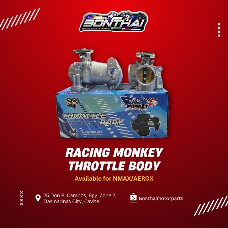 RACING MONKEY 32MM THROTTLE BODY FOR NMAX/AEROX | Shopee Philippines