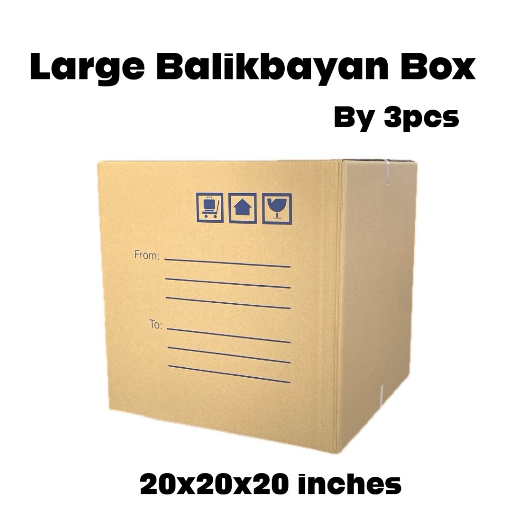 Large Balikbayan Box by 3pcs,PC Packaging Store | Shopee Philippines